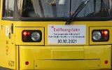 Er�ffnungsfahrt mit Tw 2211 und 1569 am 30.Oktober 2021.