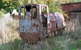 Die Ziegelei in Polan�w wurde um 2000 stillgelegt. WLs40 1512 von 1963 war ohne Achsen abgestellt. (03.10.2002)