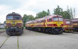 Rail Polska M62-1708, M62M-004-1209 und140 059 (�koda 12E von 1957) am 27.06.2010 in W�osienica.