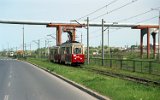 Der Museumszug Tw 5N 012 und Bw 5ND 154 am 18. Mai 1997 in der  P�k. Stanis�awa D�bka